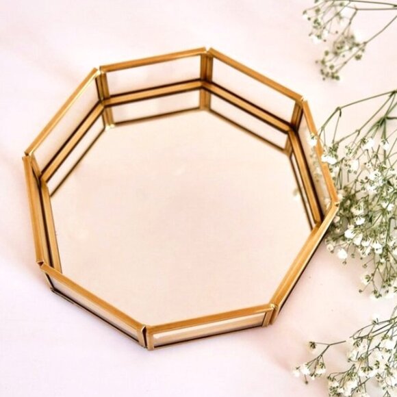 Mirrored Tray - Set of 3 - Picture 1 of 12